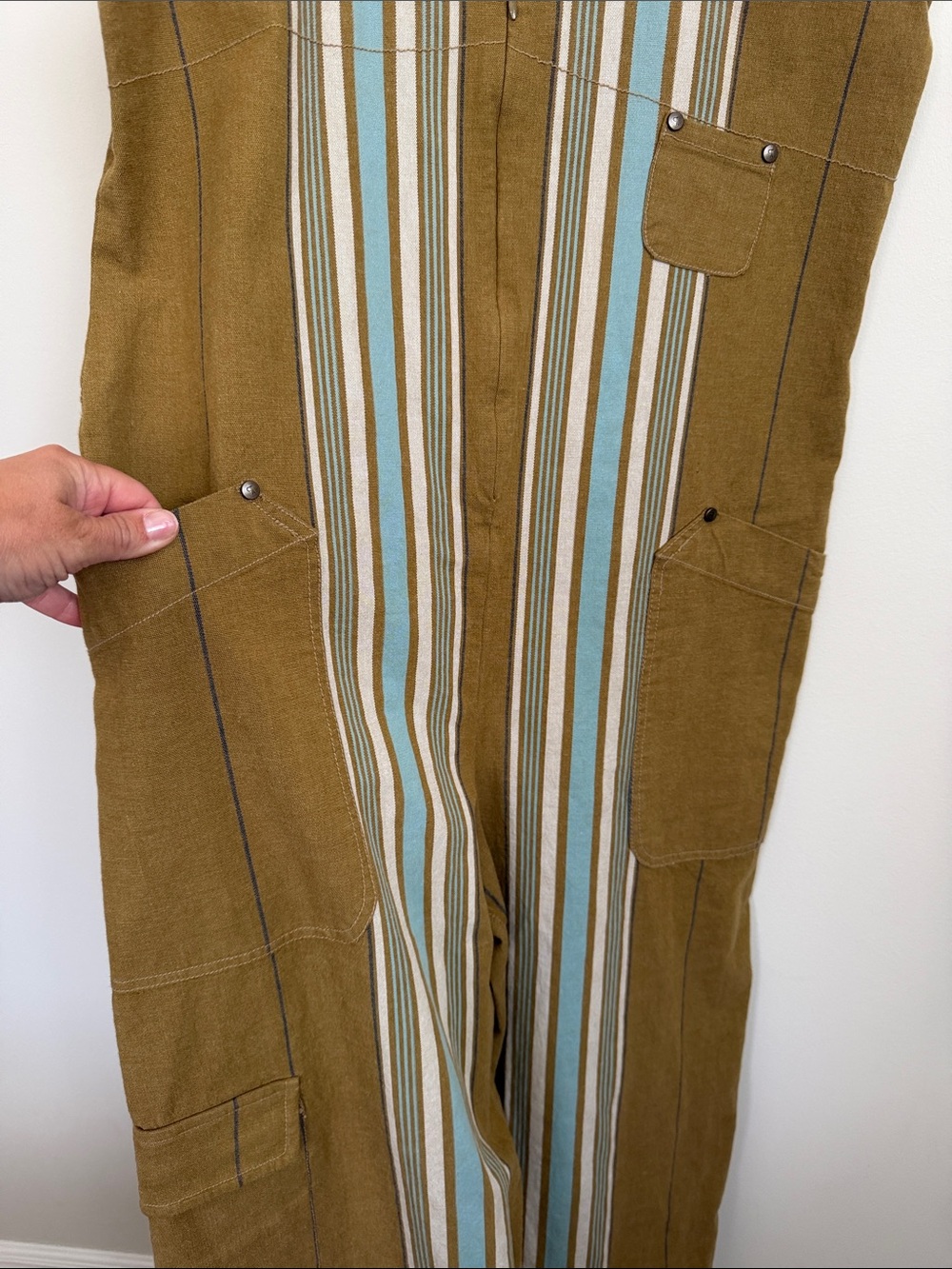 PILCRO Oversized Utility Wide-Leg Jumpsuit - Picture 2 of 8